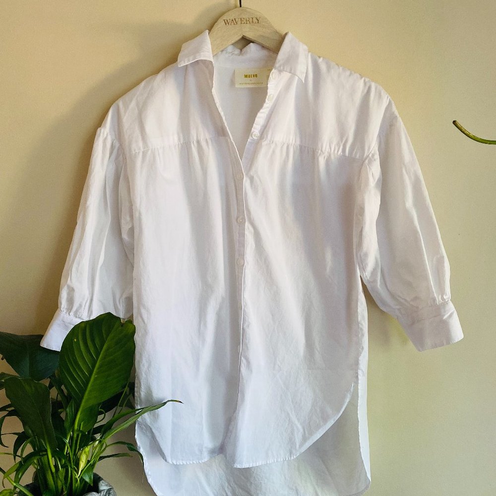 White Oversized button-down